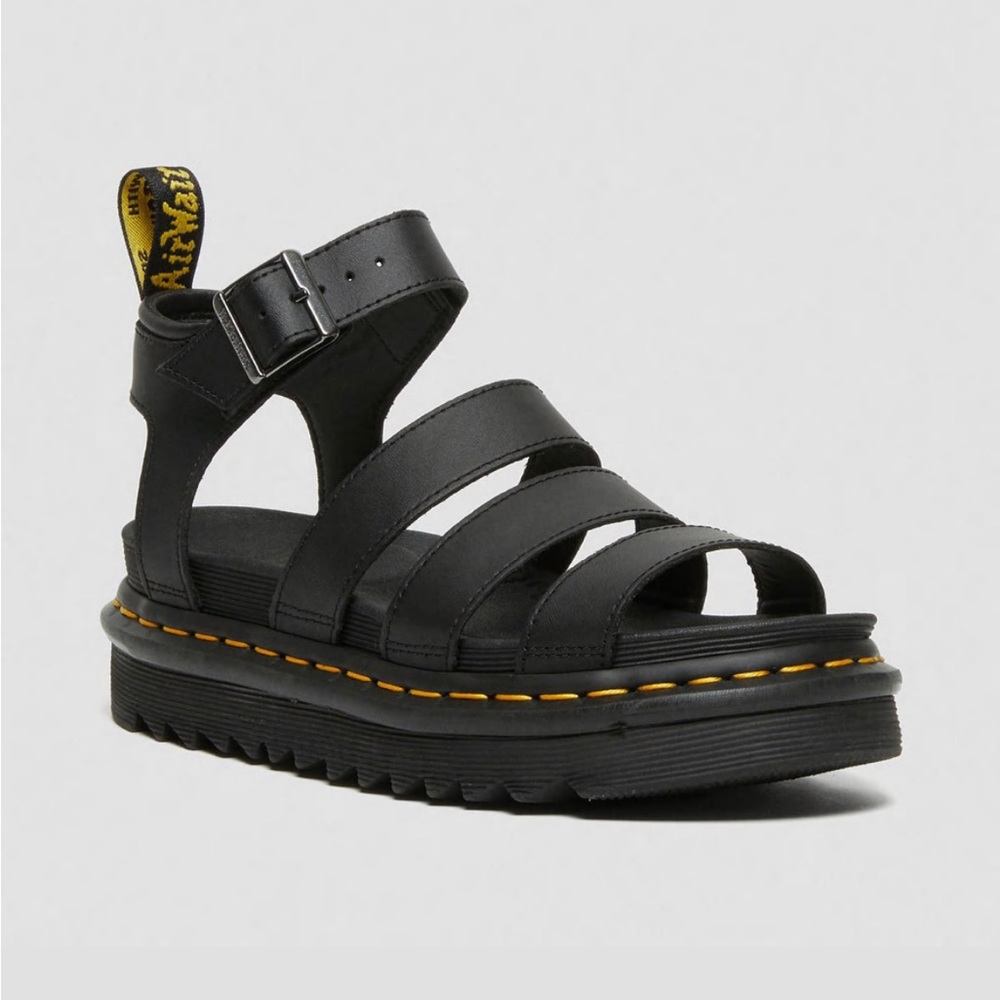 DR MARTEN BLAIRE HYDRO LEATHER STRAP SANDALS